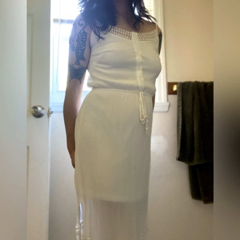 White tank summer dress 🤍